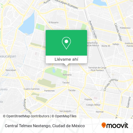 Mapa de Central Telmex Nextengo