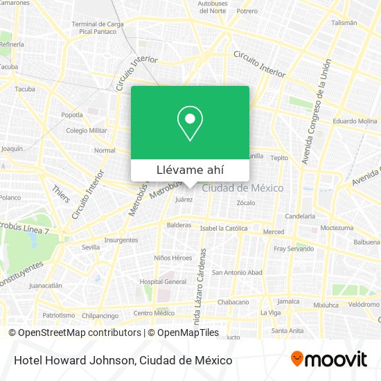 Mapa de Hotel Howard Johnson