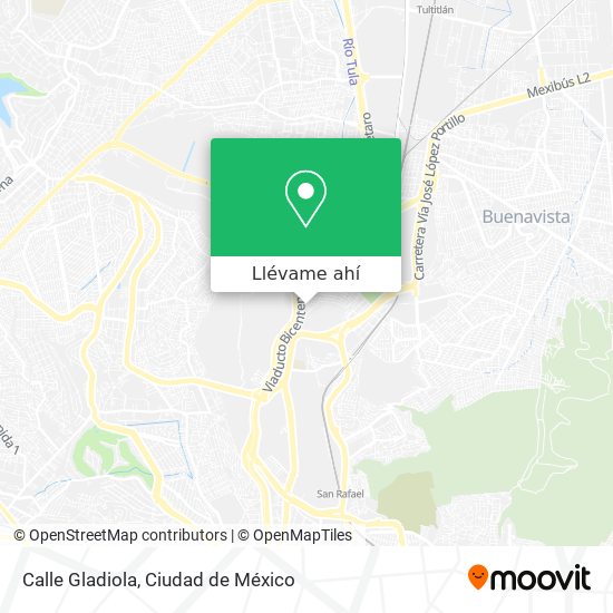 Mapa de Calle Gladiola