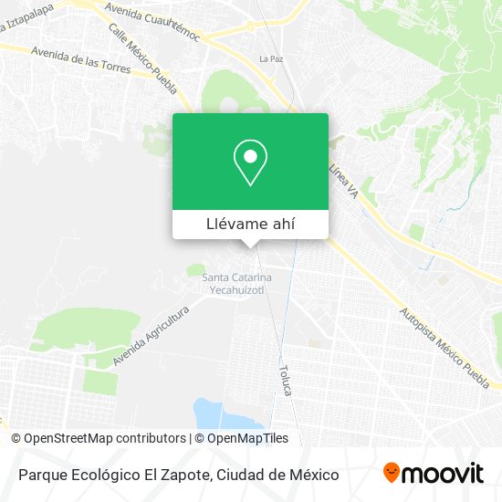 Mapa de Parque Ecológico El Zapote