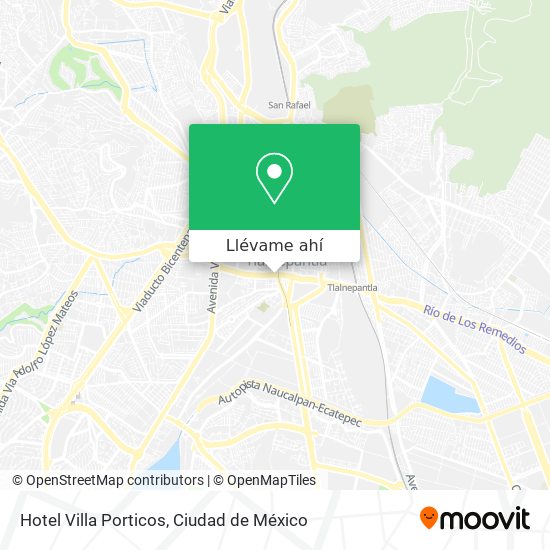 Mapa de Hotel Villa Porticos