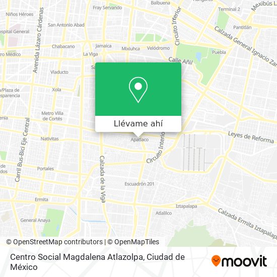 Mapa de Centro Social Magdalena Atlazolpa