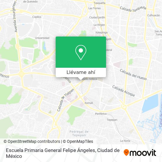 Mapa de Escuela Primaria General Felipe Ángeles