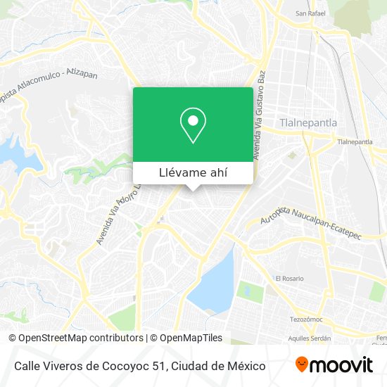 Cómo llegar a Calle Viveros de Cocoyoc 51 en Atizapán De Zaragoza en  Autobús o Metro?