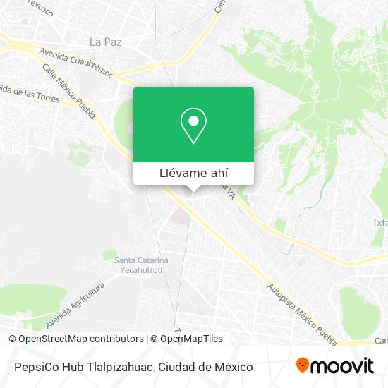 Mapa de PepsiCo Hub Tlalpizahuac