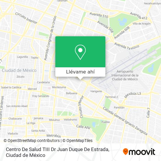 Mapa de Centro De Salud TIII Dr Juan Duque De Estrada