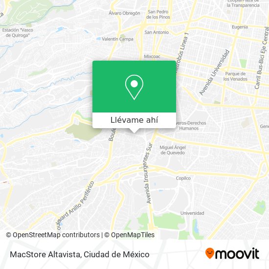 Mapa de MacStore Altavista