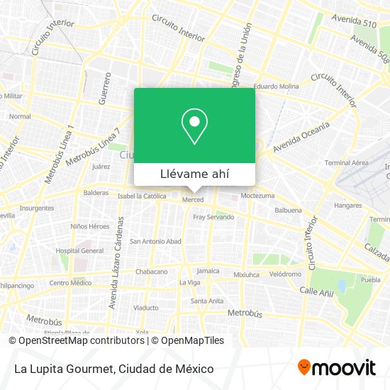 Mapa de La Lupita Gourmet