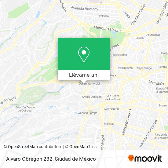 Mapa de Alvaro Obregon 232