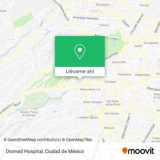 Mapa de Diomed Hospital