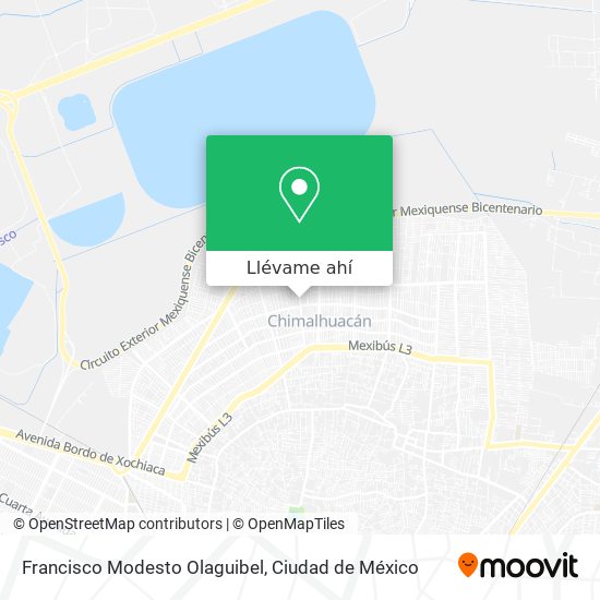 Mapa de Francisco Modesto Olaguibel