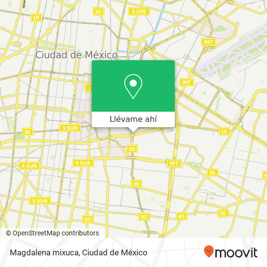 Mapa de Magdalena mixuca