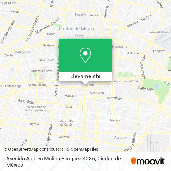 Mapa de Avenida Andrés Molina Enríquez 4236