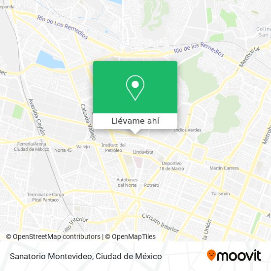 Mapa de Sanatorio Montevideo