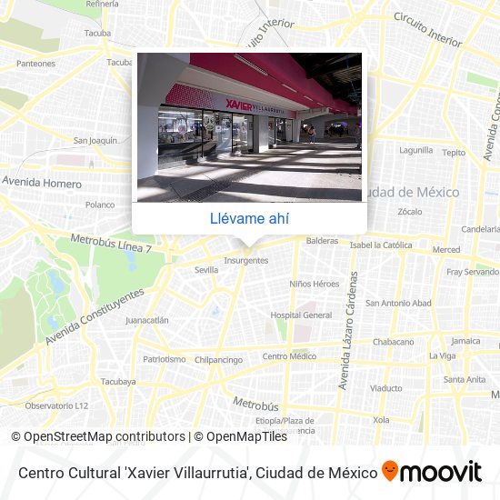 Mapa de Centro Cultural 'Xavier Villaurrutia'