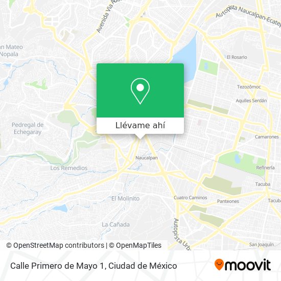 Mapa de Calle Primero de Mayo 1