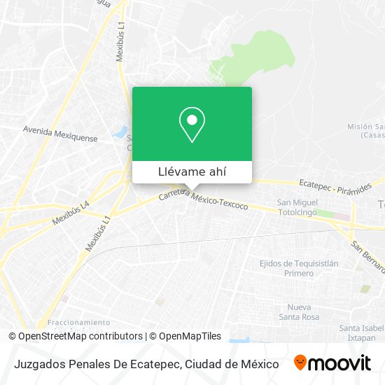 Mapa de Juzgados Penales De Ecatepec