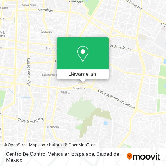 Mapa de Centro De Control Vehicular Iztapalapa