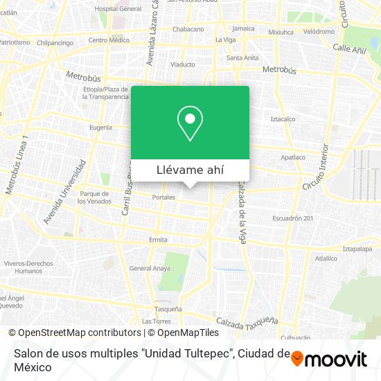 Mapa de Salon de usos multiples "Unidad Tultepec"