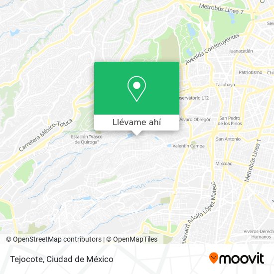 Mapa de Tejocote