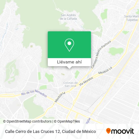 Mapa de Calle Cerro de Las Cruces 12