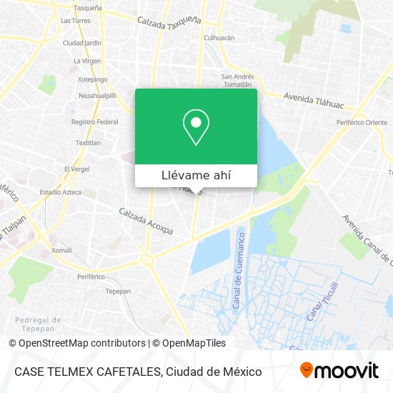 Mapa de CASE TELMEX CAFETALES