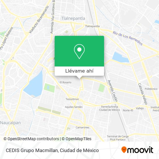 Mapa de CEDIS Grupo Macmillan