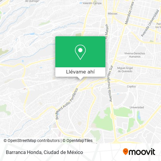 Mapa de Barranca Honda