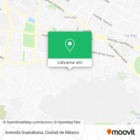 Mapa de Avenida Guanábana