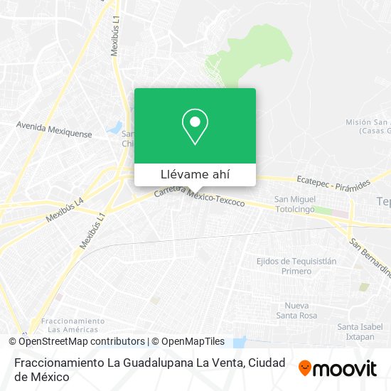 Mapa de Fraccionamiento La Guadalupana La Venta