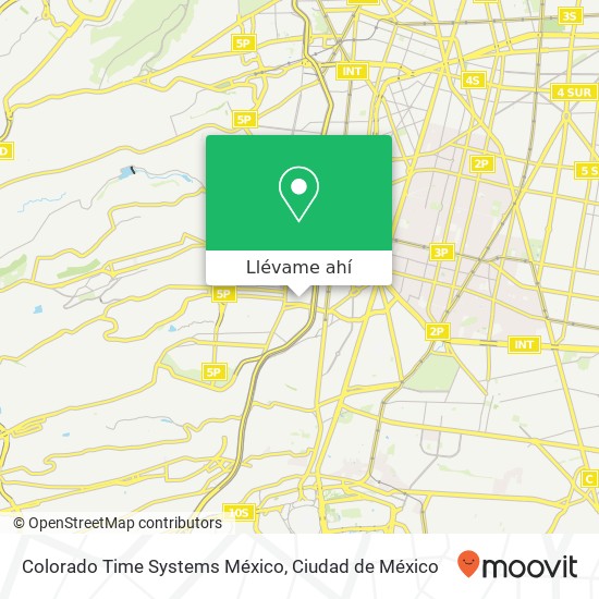 Mapa de Colorado Time Systems México