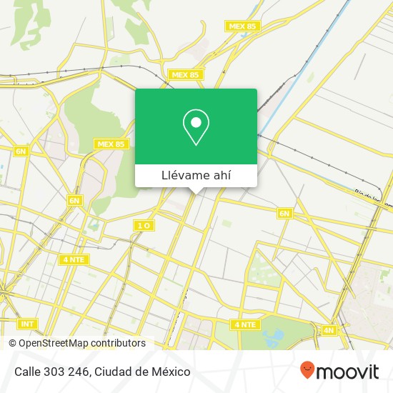 Mapa de Calle 303 246