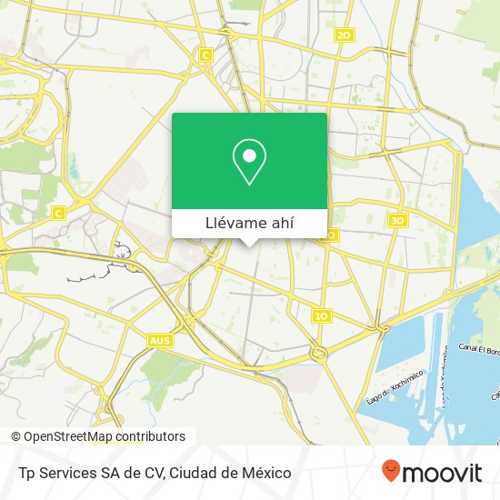 Mapa de Tp Services SA de CV