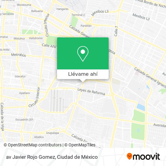 Mapa de av Javier Rojo Gomez