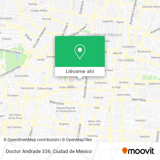 Mapa de Doctor Andrade 336