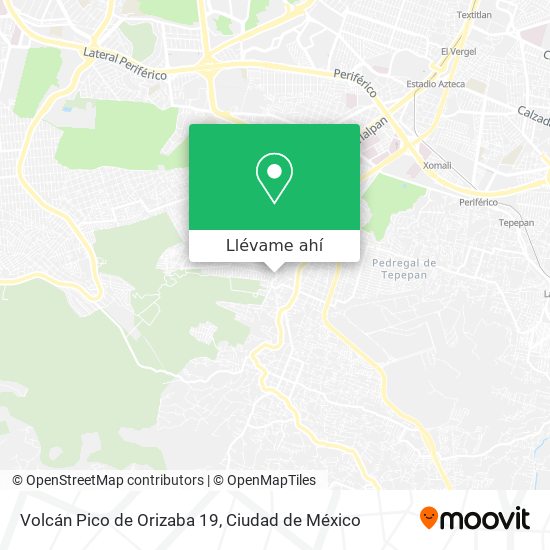 Cómo llegar a Volcán Pico de Orizaba 19 en Magdalena Contreras en Autobús?