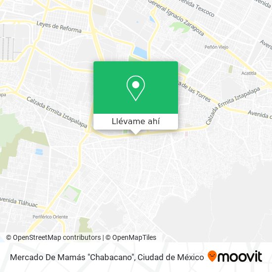 Mapa de Mercado De Mamás "Chabacano"