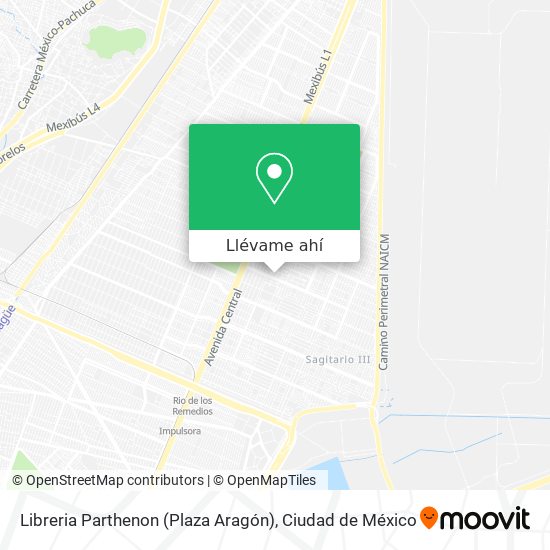 Mapa de Libreria Parthenon (Plaza Aragón)