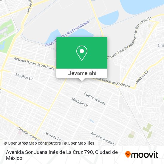 Mapa de Avenida Sor Juana Inés de La Cruz 790