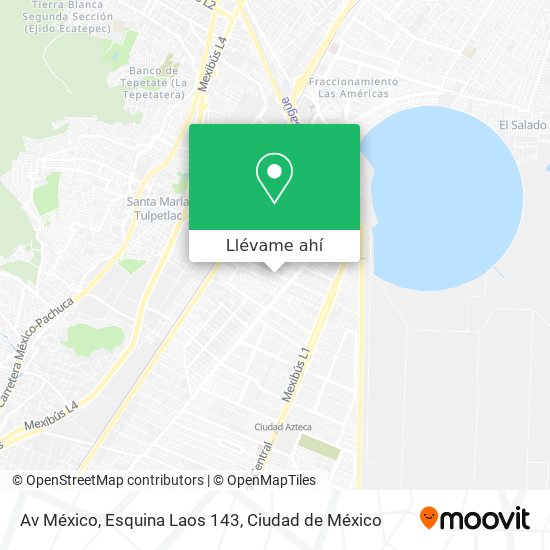 Mapa de Av México, Esquina Laos 143