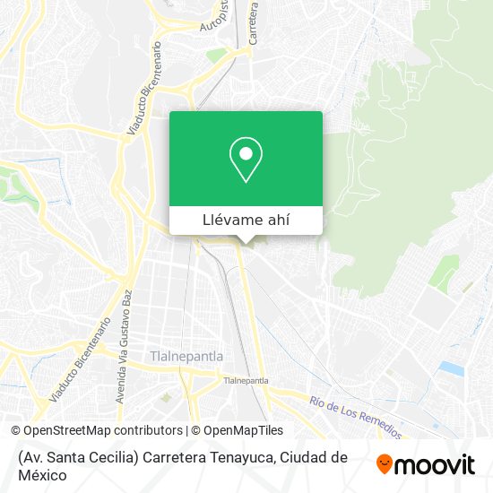 Mapa de (Av. Santa Cecilia) Carretera Tenayuca