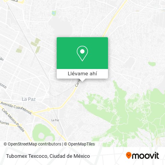 Mapa de Tubomex Texcoco