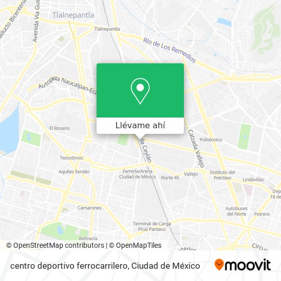 Cómo llegar a centro deportivo ferrocarrilero en Tultitlán en Autobús, Tren  o Metro?