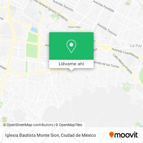 Mapa de Iglesia Bautista Monte Sion