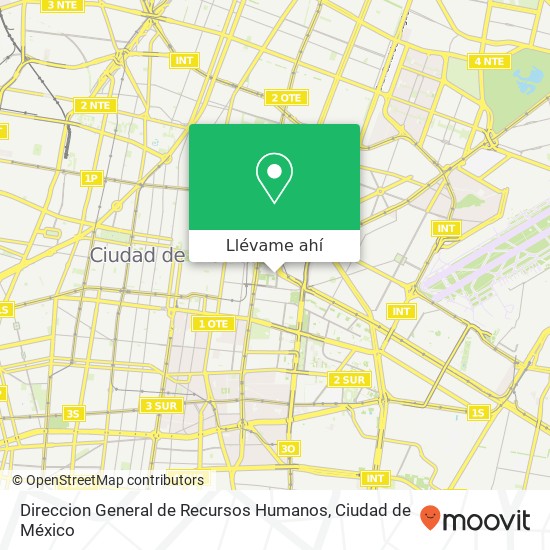 Mapa de Direccion General de Recursos Humanos