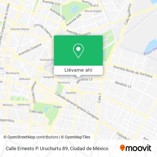 Mapa de Calle Ernesto P. Uruchurtu 89