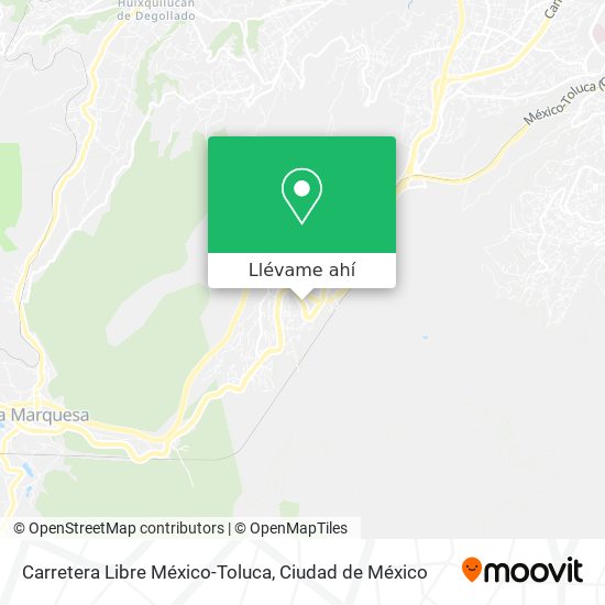 Mapa de Carretera Libre México-Toluca