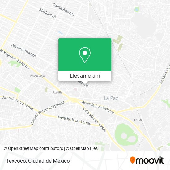 Mapa de Texcoco