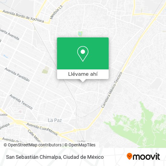 Mapa de San Sebastián Chimalpa