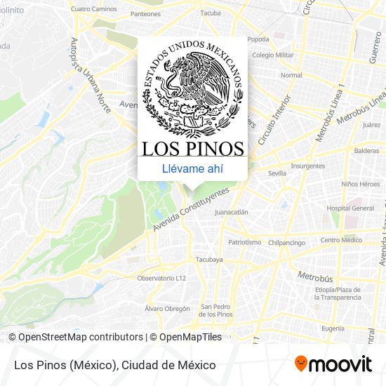 Mapa de Los Pinos (México)